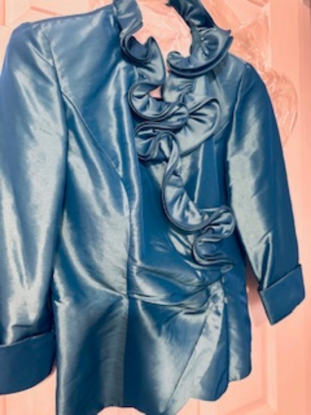 Nordstrom Ruffled Collared Blouse Sz S